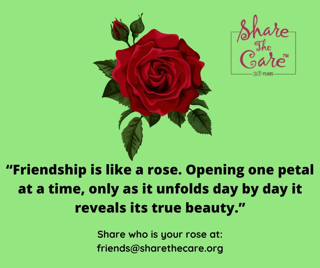 Friendship is like a rose